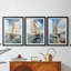 NAUTICAL Series CECXLI - Impression encadrée sur mesure de qualité supérieure - 3 pièces-1540739816-1540739817