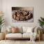 Desserts tiramisu, art mural en métal beige-57547799