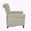 Fauteuil inclinable manuel capitonné à boutons-500764849