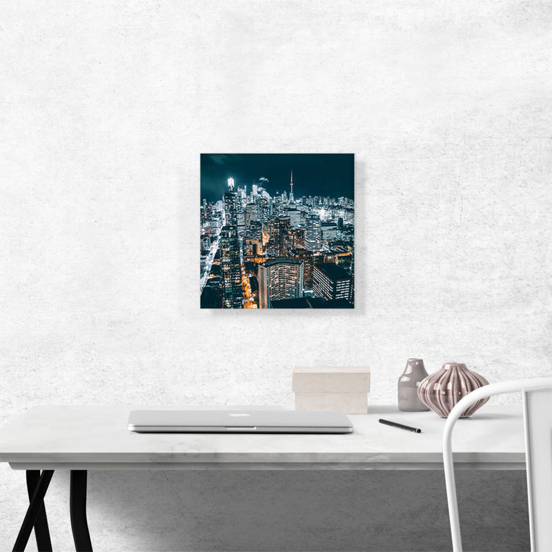 Toronto Canada City - reproduction de photo sur toile tendue, H 12 po x l 12 po x P 0,75 po