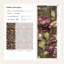 Papier peint floral rétro prune