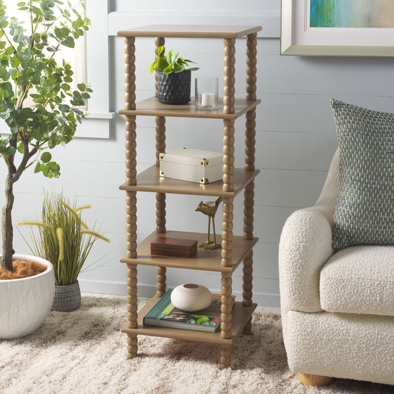Dilyn 5 Tier Shelving Unit, Desert Brown