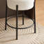 Tabouret de comptoir rembourré de 23,81 po avec structure en métal-100699097