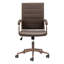 Chaise de bureau pivotante espresso et bronze