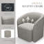 Fauteuil demi-tonneau pivotant l 29 po-182386982