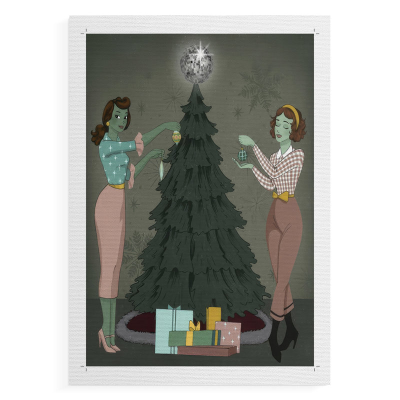 Futur Noël II - Impression sur toile seulement - NON-CADRE, H 18 po x l 12 po