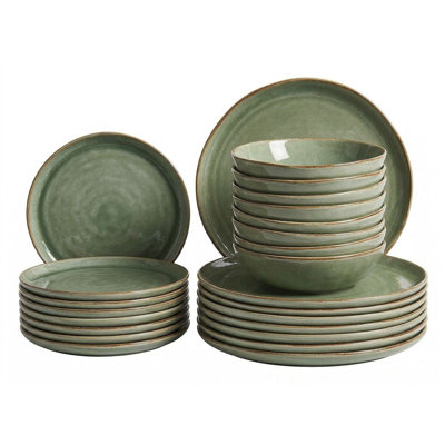 Handmade Stoneware Dinnerware Set Piece - Service for 8