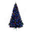 Arbre de Noël articulé artificiel noir 6 pi pré-éclairé, arbre de Noël épinette des Fêtes avec 920 branches et 280 lumières DEL changeantes avec 11 modes d'éclairage, décoration des Fêtes pour la maison, le bureau et l'école