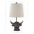 19"  Highland Cow Head Table Lamp