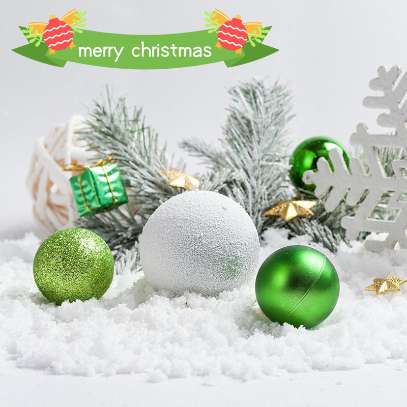 Ornement de Noël en forme de boule, Vert olive