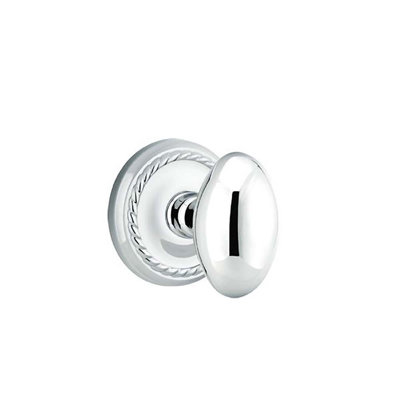 Emtek Key-in Single Cylinder Knobset w/ Rope Rosette and Egg Knob