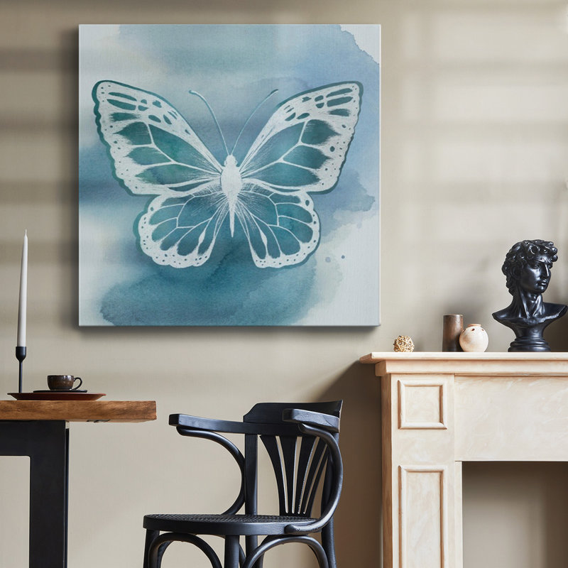 Toile tendue avec châssis Beryl Butterfly IV-Premium - prête à être accrochée