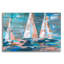 «Pop Regatta 2» par Ethan Harper, art mural en verre acrylique, 24 po x 16 po