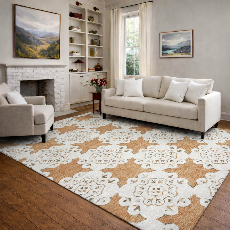Tapis décontracté de qualité supérieure Mayfield, Cuivre, 3 pi x 5 pi