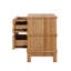 Table d'appoint 3 tiroirs 3 tiroirs pour salon, couloir, vestibule, table de chevet en bois 3 tiroirs Hazel