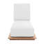 Hermosa Outdoor Teak Chaise Lounge-311407012