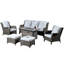 Ensemble de patio complet 6 pièces avec coussins NTC-86180014