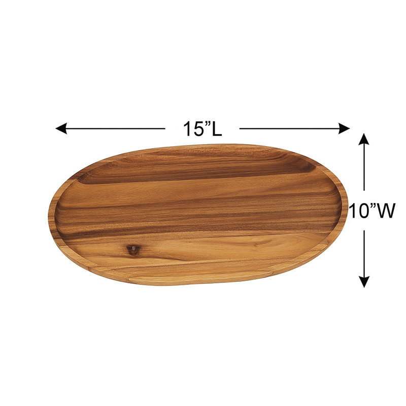 Millwood Pines Molloy Wood Serving Dish, Large