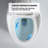 16.5"One-Piece Egg Shape Toilet, 1.6 Gpf Floor Mounted Bathroom Compact Round Toilet With Soft-Close Seat