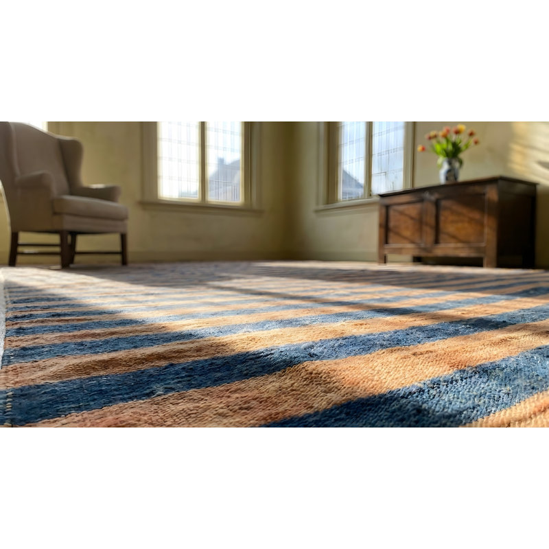 Tapis rustique en coton à motif géométrique rustique antique Dhurrie