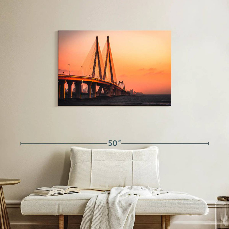 Pont Lilie Bandra-Worli, H 24 po x l 36 po
