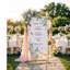 Wedding Welcome Sign Holder, Welcome to Our Wedding Sign Adjustable Display Stand with 2 Leather Hanging Straps,Gold Easel Stand Personalized for Baby Bridal Valentine