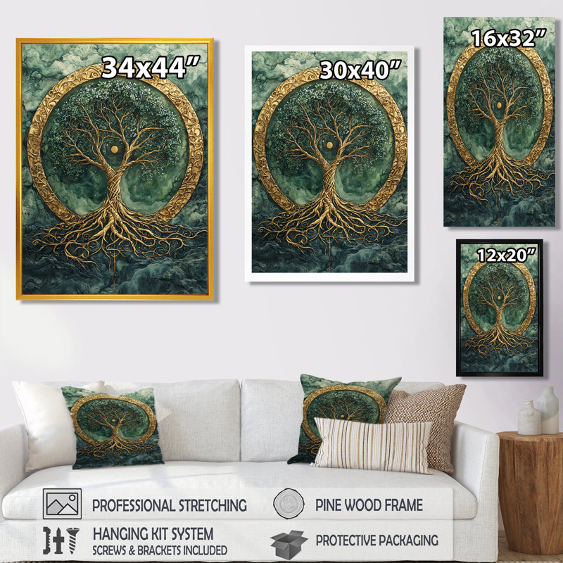 Moniet - paysages, reproduction d'art sur toile, H 44 po x l 34 po, Reproduction encadrée sans passe-partout, Argent argent