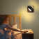 Sand Black 4.72 in. LED Wall Sconce with Remote Control Dimmable Multiple Color Temperatures Rotatable and Timer