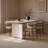 Modern minimalist rectangular dining table-1679767549