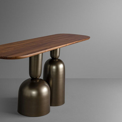 Modern-style wooden console table