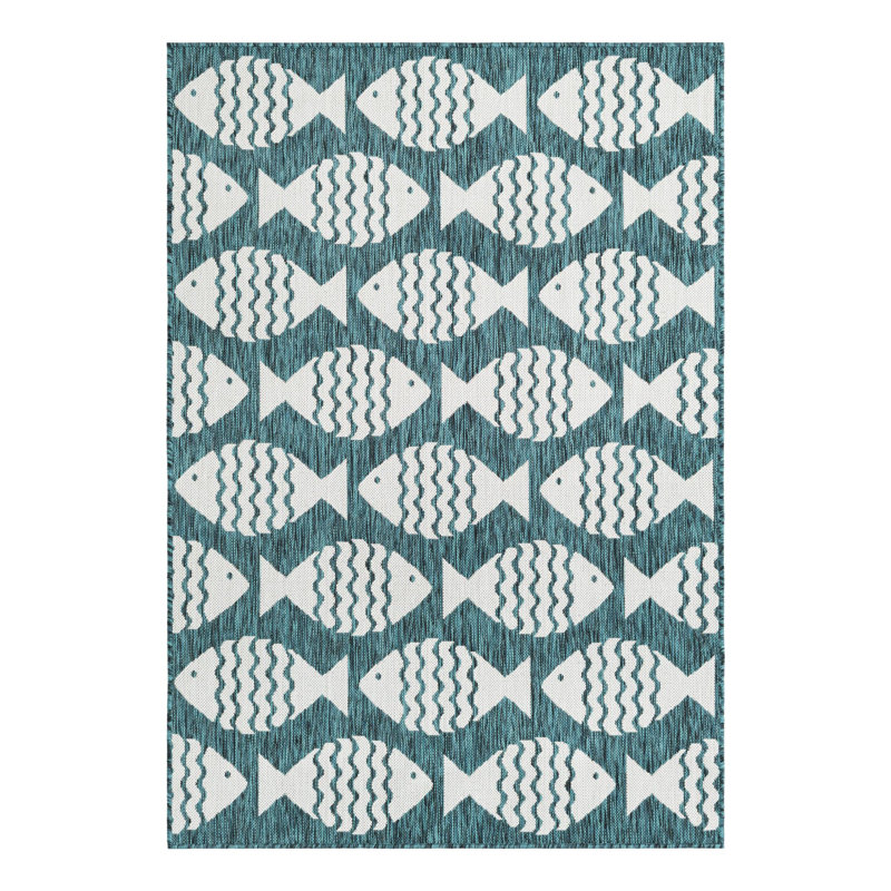 Tapis d'extérieur intérieur / extérieur Coastal, Rectangle 4 pi 1 po x 6 pi 1 po