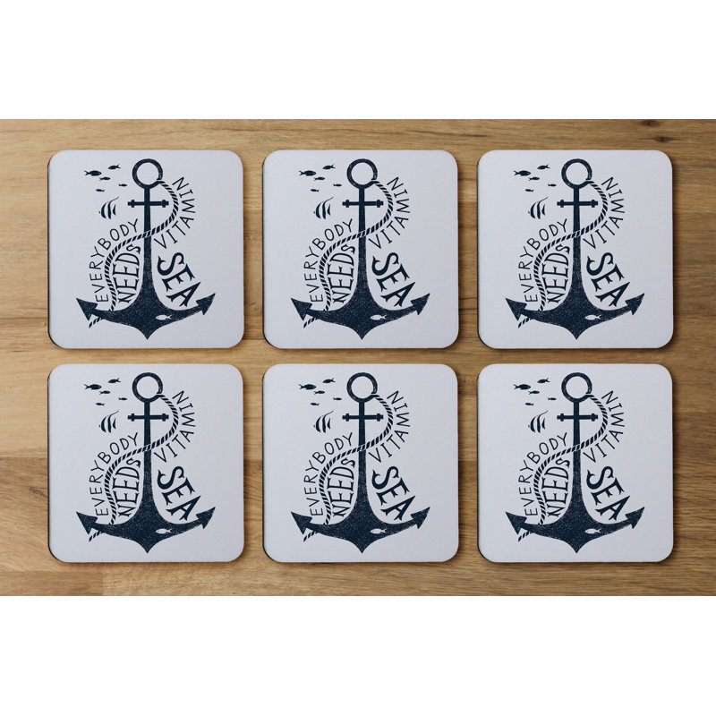 Square 6 Piece Coaster Set