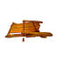 Chaise Adirondack d'extérieur ou d'intérieur en bois, pliable, chêne-763069302