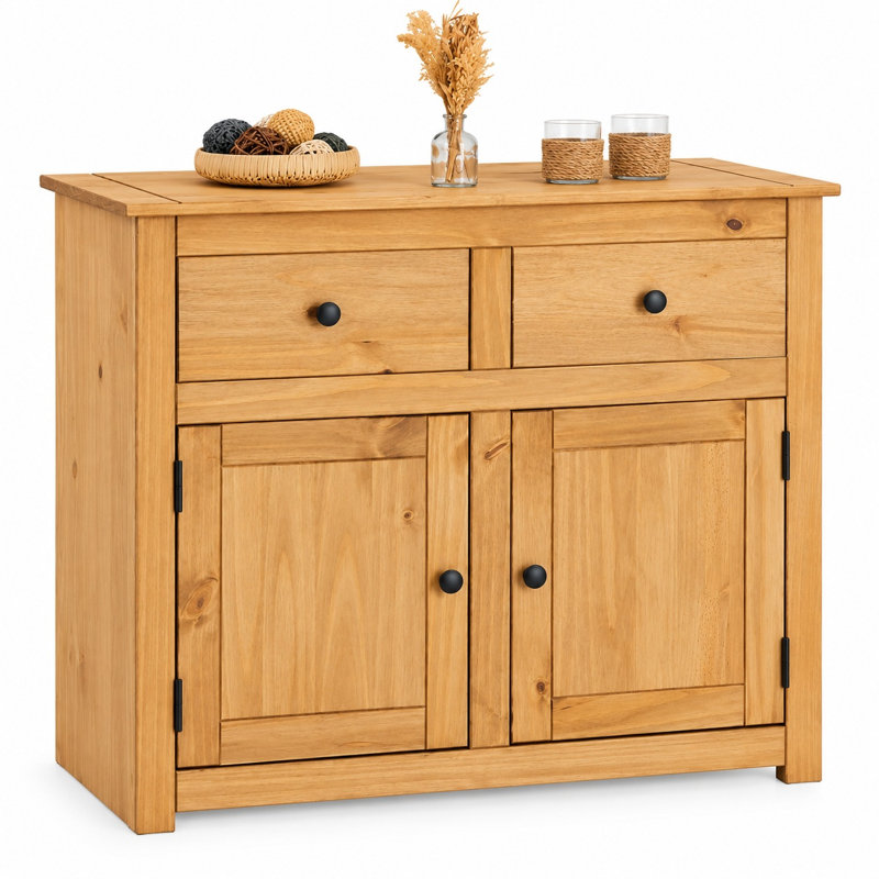 Adelman 93 cm W Pine Solid Wood Sideboard