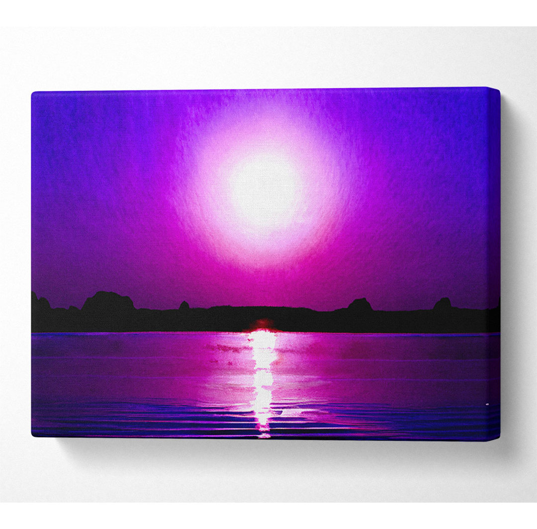 Cerise Lake Sun Canvas Aquarell