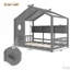 Lit sur pied avec tablette de rangement-118019898-118019899