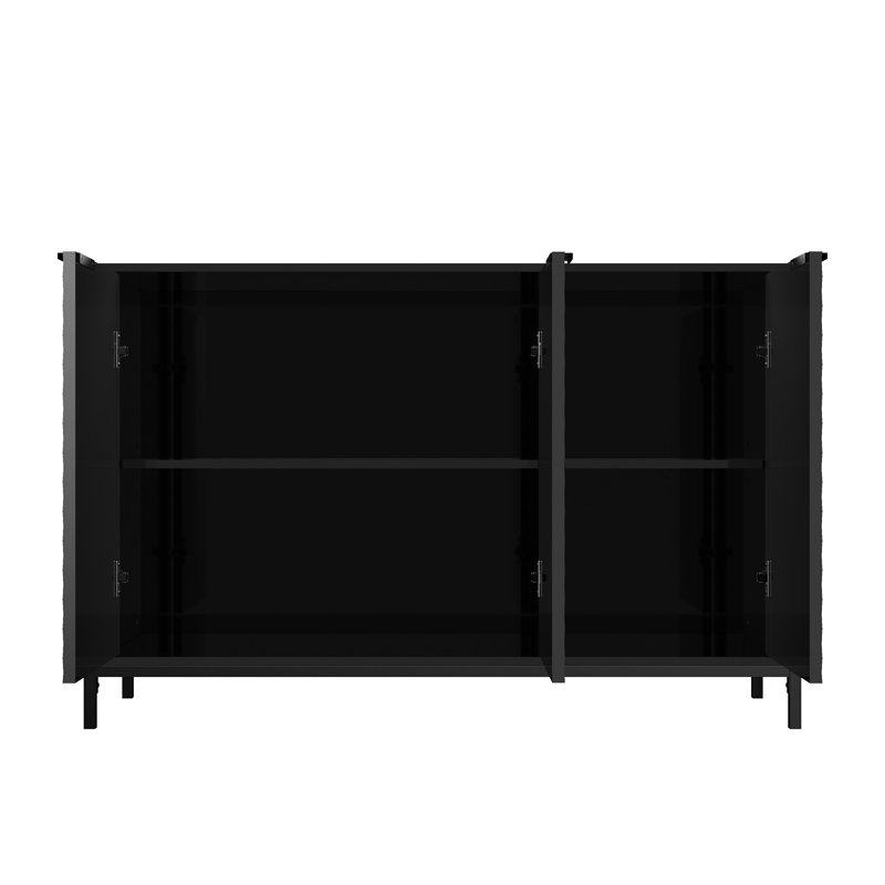 Tiet Sideboard, Black, 31.5" H x 48.8" W x 15.74" D