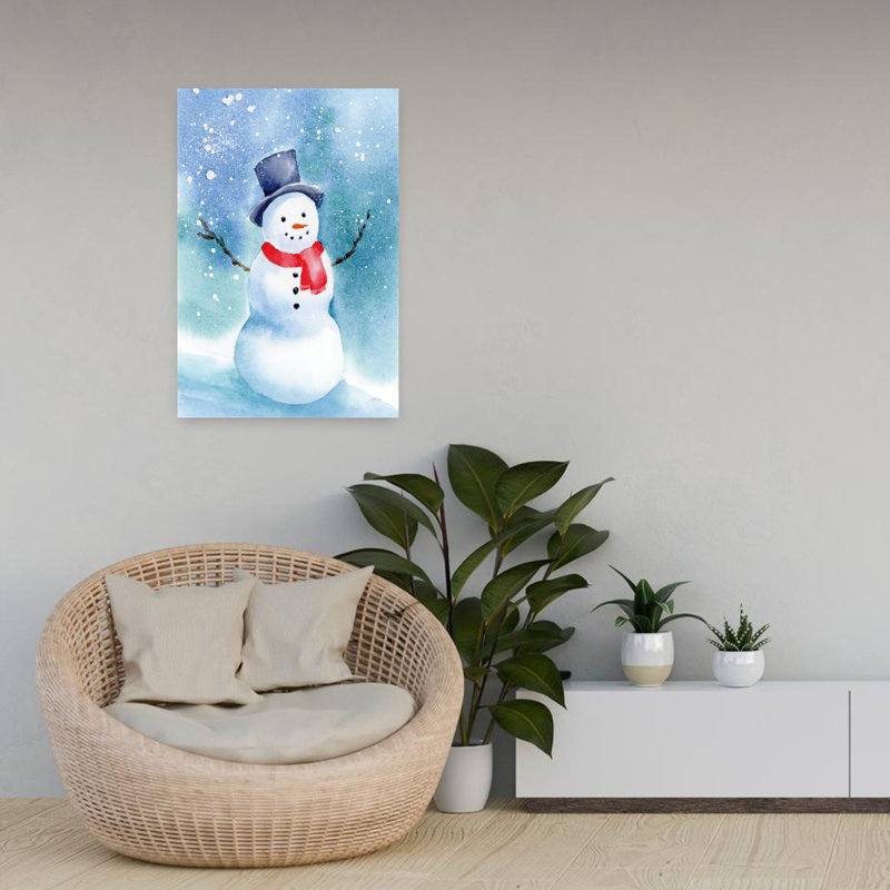 Contemporary Art Abstract Contemporary Winter Landscape Art by Katrina Pete - Wrapped Canvas Print, 60.96 cm H x 40.64 cm W