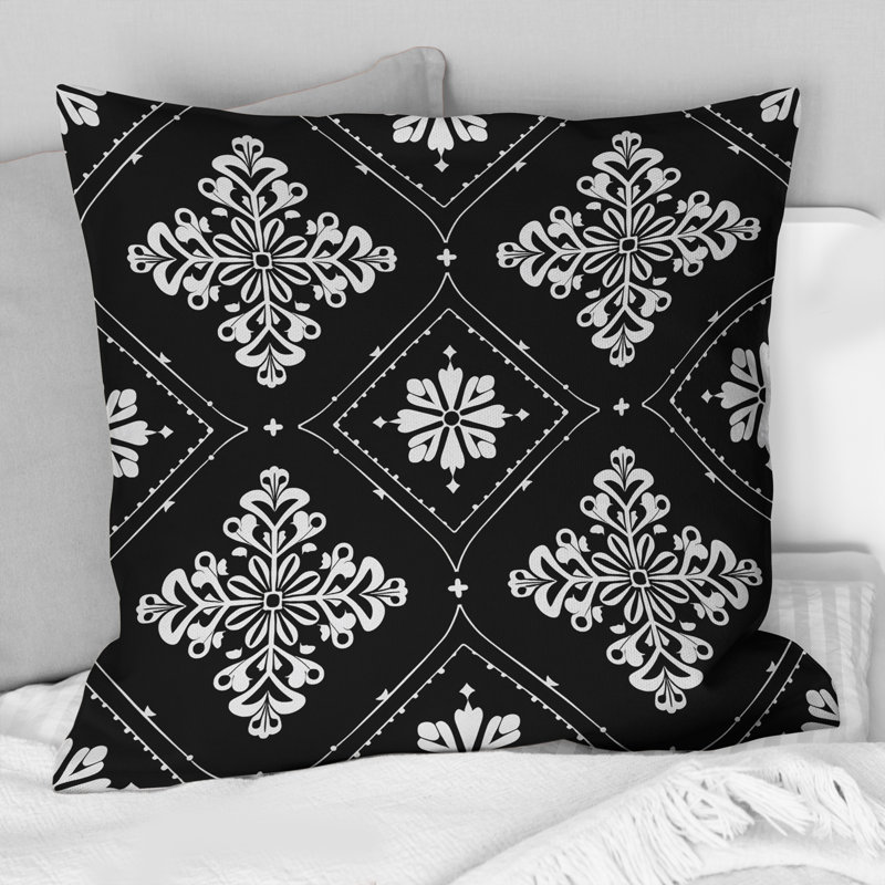 Coussin White White Diamond III - Traditional, H 18 po x l 18 po
