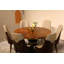 Vogue Lux Orange 61" Round Dining Set-1129307978-1114363437-1114363434