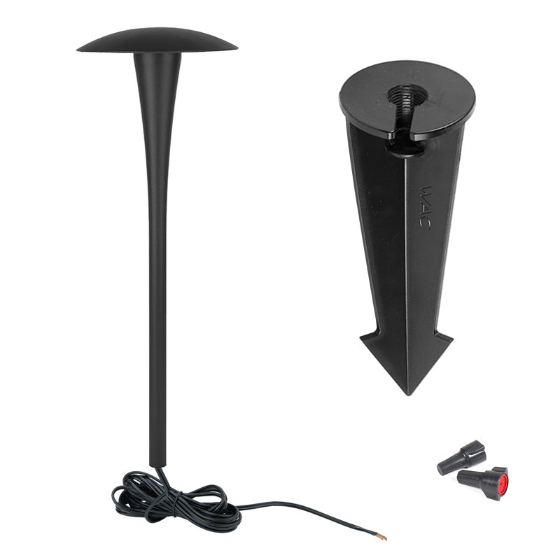 LED Pathway Light, Black on Aluminum, 3000K