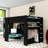 Full Wood Bunk Bed With Desk,Wardrobe And RGB Light-1422453972