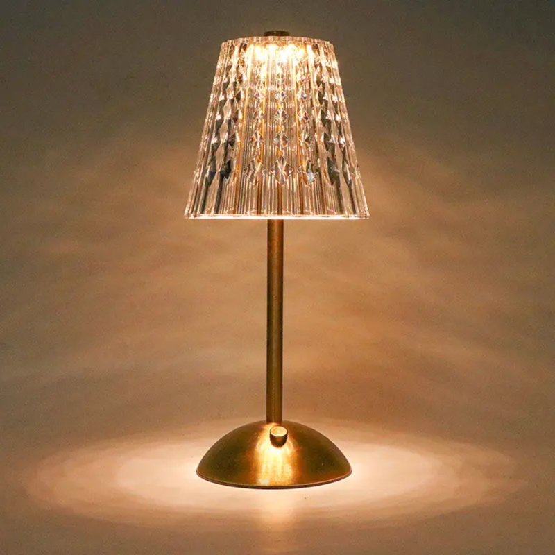 3 Color Modes And Stepless Dimmable LED Touch Light, Gold