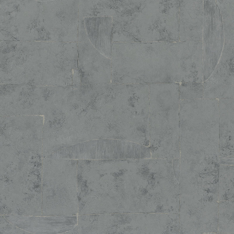 Air Collection Graphical Effect Textured Wallpaper Roll, Gray