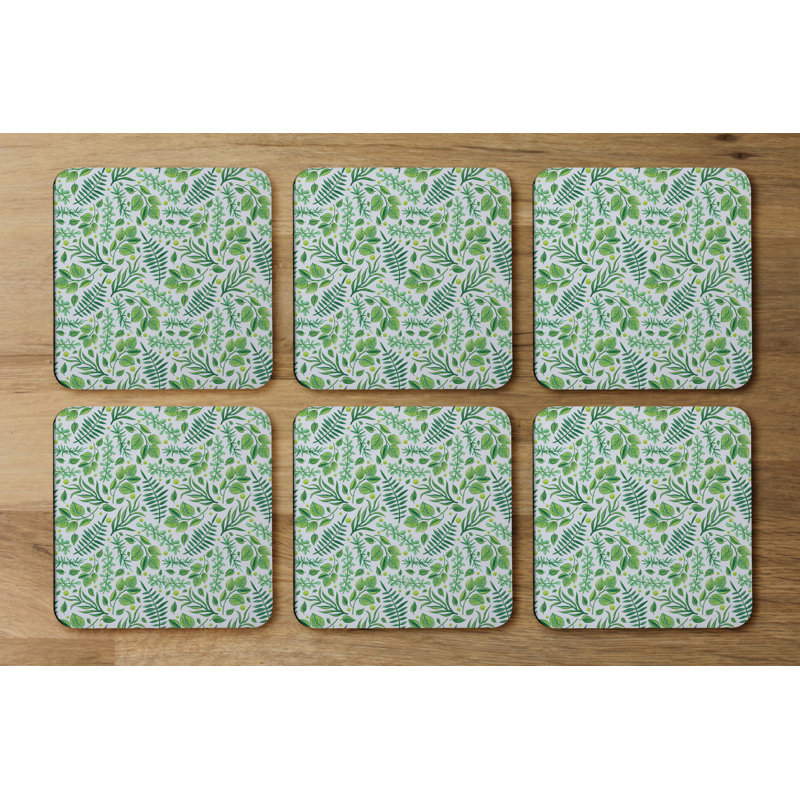Square 6 Piece Coaster Set