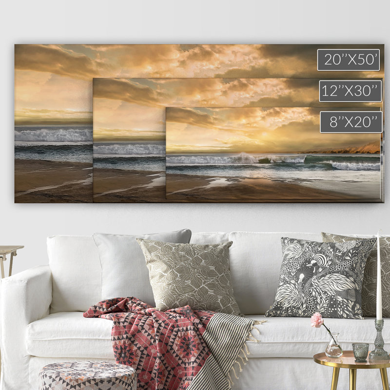 « New Dawn » par Carol Robinson - reproduction de photo sur toile, H 8 po x l 20 po x P 1,5 po