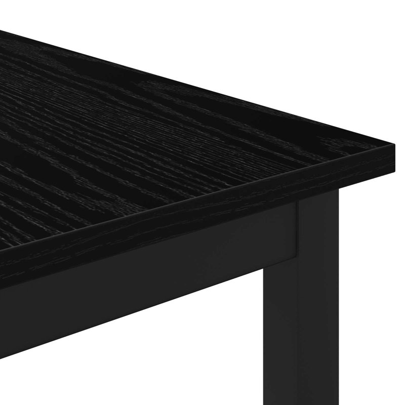 Coffee Table, Black, 36cm. H x 60cm. L x 50cm. W, Black Oak