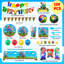 Ensemble de décorations de fête d'anniversaire Super Mario pour enfants, 123 pièces Super Mario