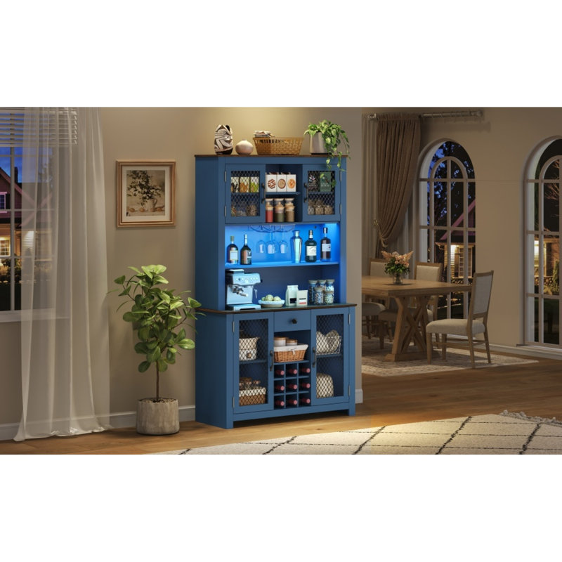 Armoires spacieuses en MDF, style campagnard rustique pour la cuisine