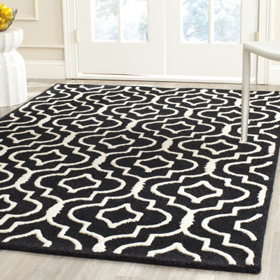 Tapis en laine touffeté à la main Cannen